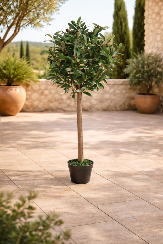 Laurier Artificiel 120 cm avec Pot